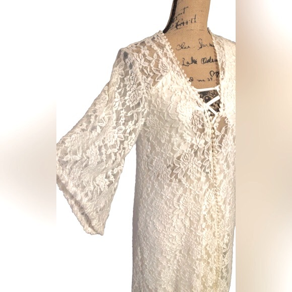 Not To Shabby NWT! Vanilla Lace Duster/Cardigan🌺 - Picture 7 of 12